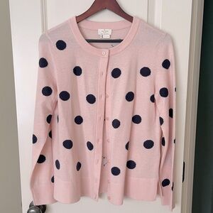 Kate Spade Intarsia Dot Cardigan Steal The Spotlight Pastry Pink